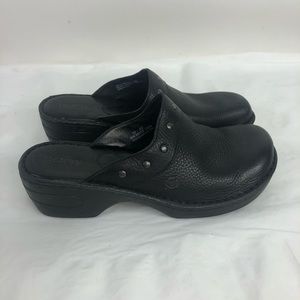 Born Black Slip On Clogs Sz 10